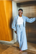 Cargar imagen en el visor de la galería, Denim Elegant Palazzo
