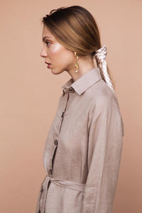 Sand Shirt Dress