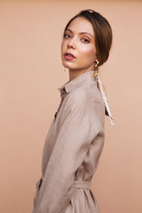 Sand Shirt Dress