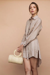 Sand Shirt Dress