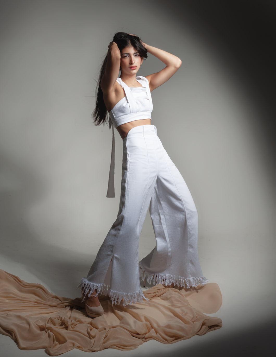 Denim Palazzo U shape
